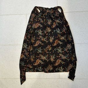J. Crew sleeveless paisley top. Size 2.